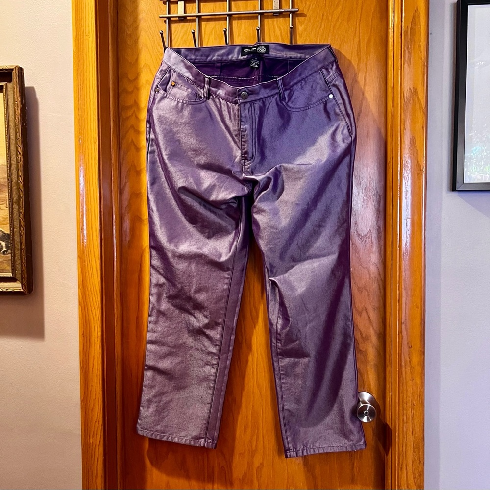 Venezia Metallic Purple Jeans Vintage Y2K
